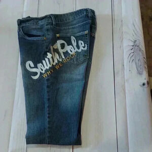 South Pole "Why We Rock" Denim Embroidered Jeans